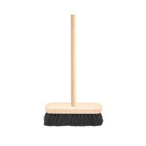 12" Black Coco Broom Complete