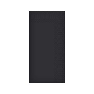16" 3PLY Black Bookfold Napkin case X 1000 4038BK