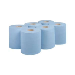 Blue 2ply Centrefeed Rolls 150m (Case/6)