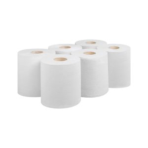 White 2ply Centrefeed Rolls 150m (Case/6)