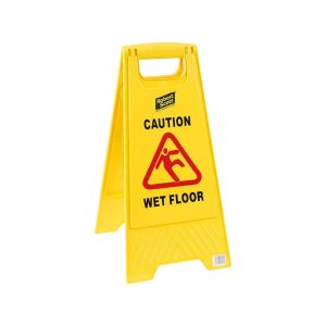 Yellow Folding Wet Floor Safety Sign